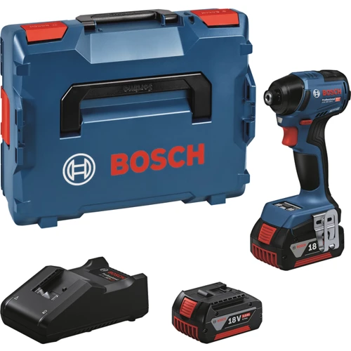 Аккумуляторный ударный гайковерт Bosch Professional GDR 18V-220 C 2x5.0Ah GAL 18V-40 CoMo L (06019L6003)