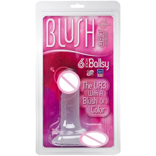 Фаллоимитатор Doc Johnson Blush-ur3 6 Inch Ballsy, 13х4 см