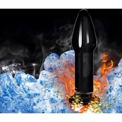 Анальная пробка LoveToy Glass Romance Dildo GS12 Black