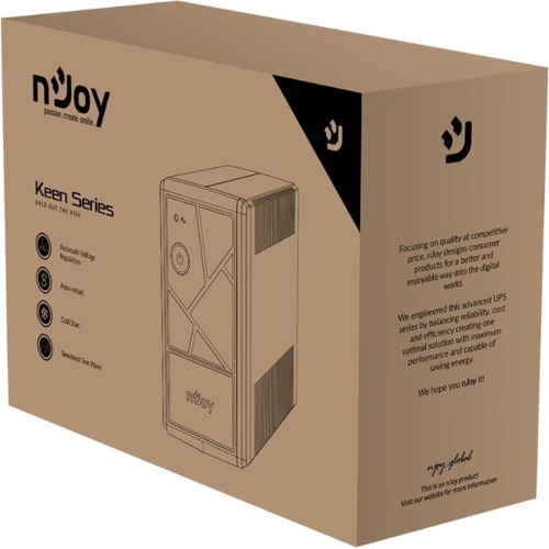 nJoy KEEN 800VA USB (UPLI-LI080KU-CG01B): Тип архітектури Линейно-интерактивный (line-interactive)