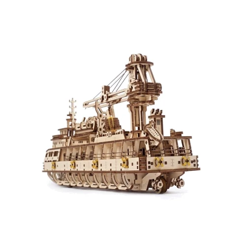 Механічний 3D пазл UGEARS Дослідницьке судно (70135) фото 6