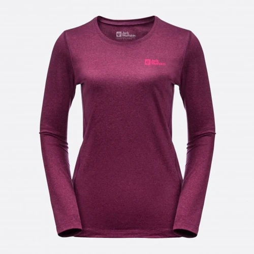 Термолонгслив Jack Wolfskin Sky Thermal L/S W 1808961_1014 44 (M) фиолетово-красный