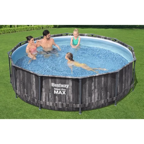 Басейн Bestway круглий 366-100 см (5614X) (фільтр-насос, сходи) фото 2