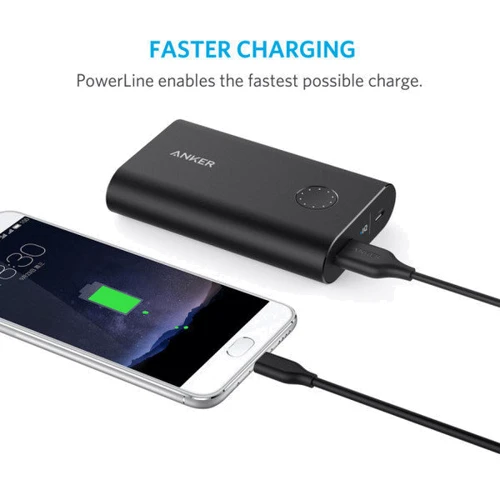 Кабель ANKER USB Cable to USB-C 3.0 Powerline V3 90cm Black (A8163H11) фото 4