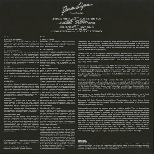 LP I-DI Dua Lipa: Future Nostalgia (LP0084) фото 5