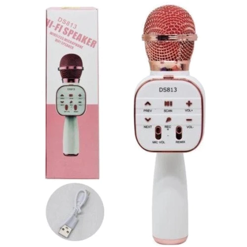 Микрофон Mic беспроводной Wi-fi speaker красный (C60085)