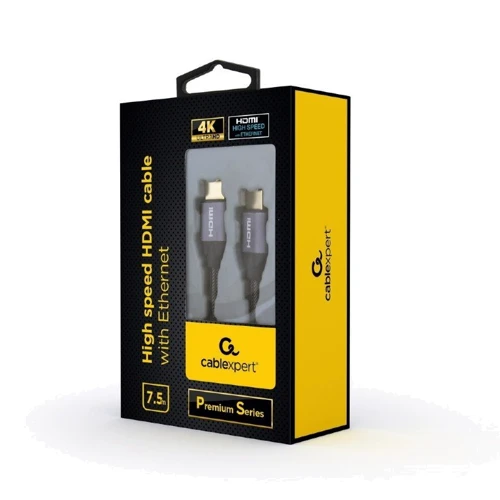 Кабель и переходник HDMI to HDMI 7.5m Cablexpert (CCBP-HDMI-7.5M): Тип разьема HDMI - HDMI
