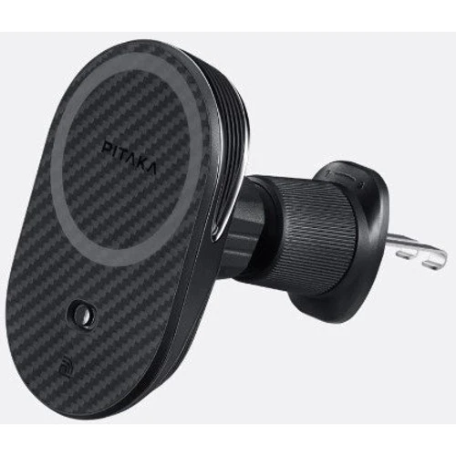 Держатель Pitaka Car Holder Air Vent MagEZ Car Mount Pro 2 Black (CM2301N/CM2303N): Особенности магнитный, автодержатель, wireless charging, MagSafe