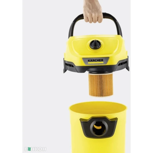Пилосос Karcher WD 3 V-19/6/20 (1.628-123.0): Ємність пилозбірника 19 л