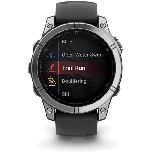 Смарт-часы Garmin Fenix E 47mm Stainless Steel with Black Silicone Band (010-03025-00): Особенности Большой экран, Тактические, Термометр, Компас, Барометр, Бесконтактная оплата, Влагозащищенные