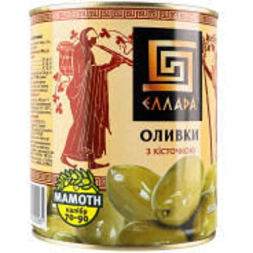 Оливки з кісточкою Еллада 850 мл (4820104250561): Об'єм 850 мл