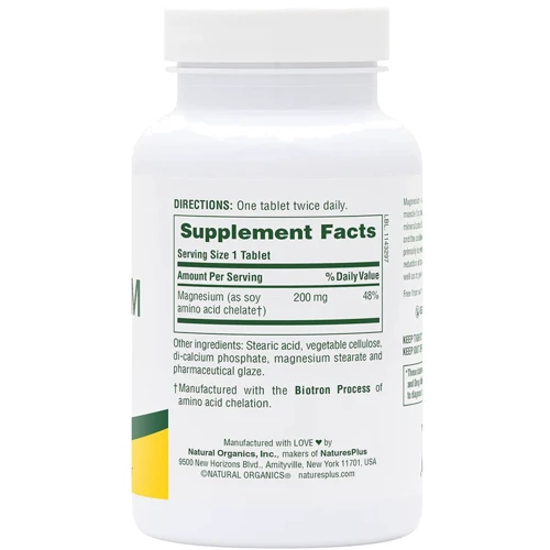 Natures Plus Magnesium Магній 200 мг 90 таблеток: Тип Магний