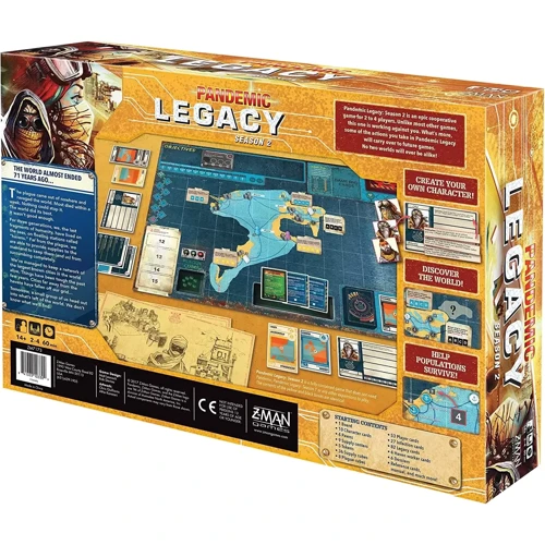 Настольная игра Z-Man Games Pandemic: Legacy - Season 2 (Yellow Version) EN НА АНГЛИЙСКОМ ЯЗЫКЕ фото 7