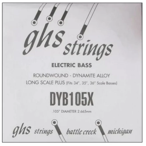 Струна для гитар Струна для бас-гитары GHS STRINGS DYB105X