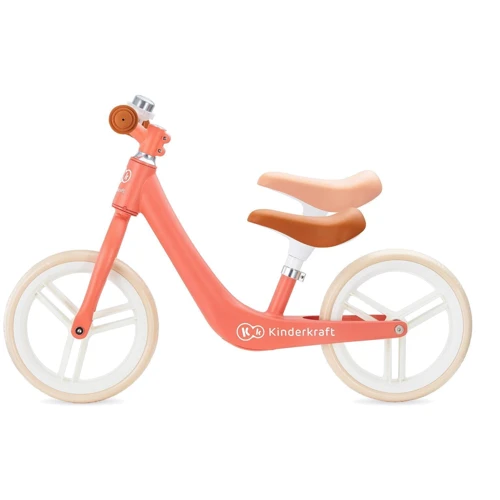 Беговел Kinderkraft Fly Plus Coral (KKRFLPLCRL0000): Колеса безвоздушные