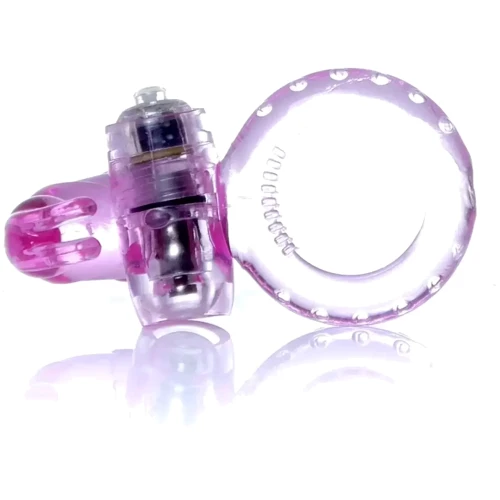 Эрекционное вибро кольцо BOSS Rabbit Vibro Cock Ring Pink, BS6700047