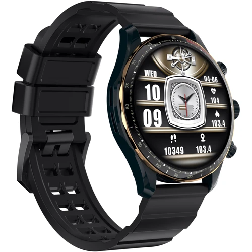 Смарт-часы Globex Smart Watch Titan Black: Особенности Большой экран, Влагозащищенные, Гибридные, Металлический корпус, Функция звонка, Фонарик, Встроенный микрофон, Динамик (громкая связь)