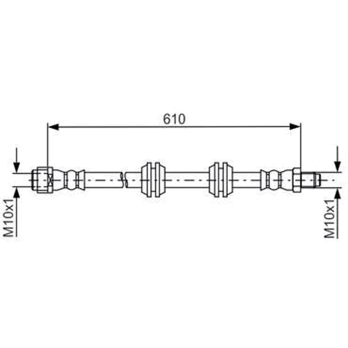 Тормозной шланг Bosch 1987481744 фото 1