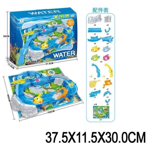 Рыбалка-бассейн 2 удочки, 4 рыбок, кораблик (868-4/6): Производитель Noname