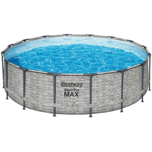 Бассейн Bestway каркасный круглый 488-122 см (5619E) (фильтр-насос, лестница, крышка) фото 1