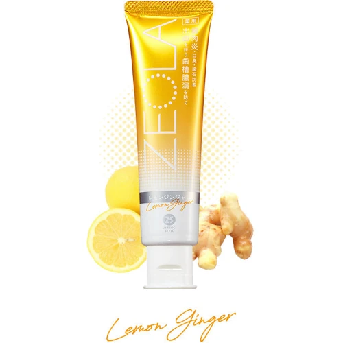 Zettoc Zeola Lemon ginger Зубная паста с лимоном и имбирем 60 g: Назначение Свежесть дыхания, От зубного налета, Очищение