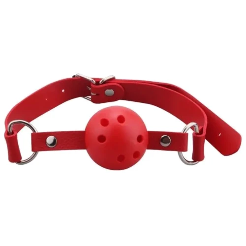 Кляп Breathable ball gag plastic RED, SL280384