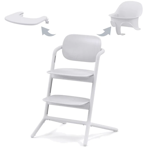 Стульчик для кормления 3 в 1 Cybex Lemo All White (521004821): Материал металл