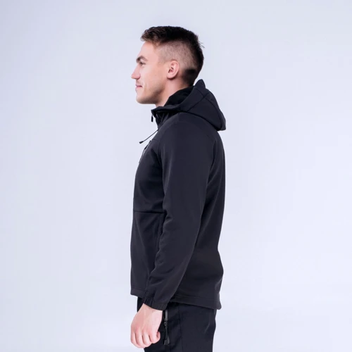 Спортивная толстовка Peak FW293211-BLA 52 черная с капюшоном на молнии: Вид Спортивные толстовки
