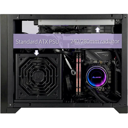 Корпус ALmordor Sharky 170I ITX Black (ALS170IBK): Назначение игровой