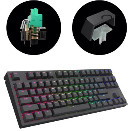 Клавиатура Dark Project One KD87A PBT Mechanical G3ms Sapphire Black (DP-KD-87A-000100-GMT): Тип клавиш механический