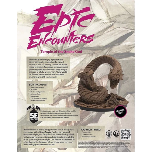 Настольная игра Steamforged Games Ltd Epic Encounters: Temple of the Snake God: Тип Взрослые