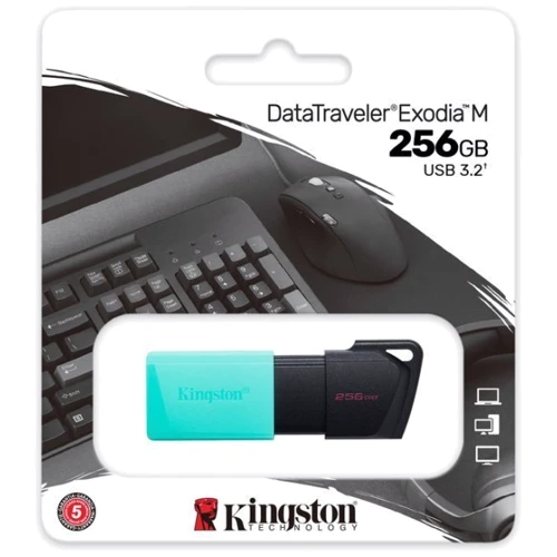 USB-флешка Kingston 256GB DataTraveler Exodia M Teal USB 3.2 (DTXM/256GB) фото 15