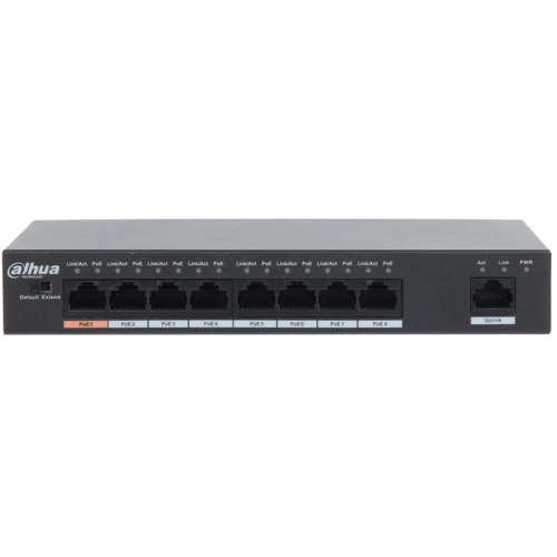 Мережевий комутатор Dahua PFS3009-8ET-96 (03818-05246): Порти тільки Fast Ethernet (10/100)