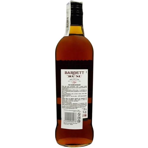 Ром Bardett Viejo 37.5% 0.7 л (FSH_8410490269276): Об'єм, л 0.75