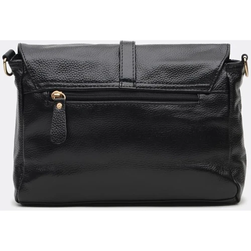 Жіноча сумка через плече Borsa Leather чорна (K10306-black): Тип Сумки
