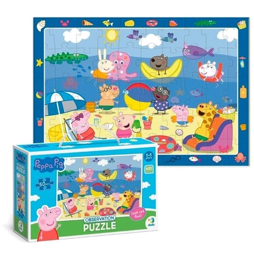 Пазл обсерваційний Dodo Peppa Pig Летние каникулы 50 элементов (200473)