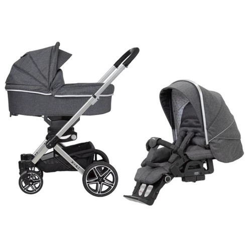 Универсальная коляска 2 в 1 Hartan VIP GTS (Grey Hearts / серый)
