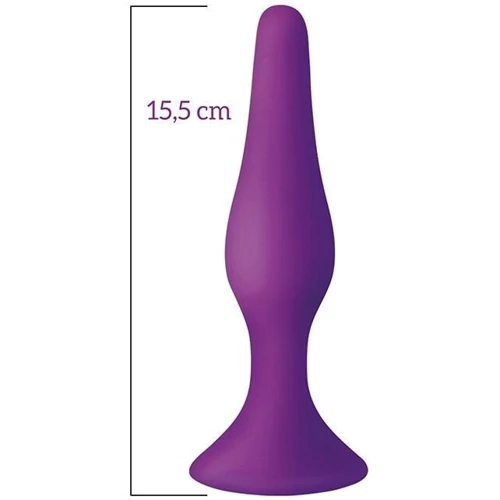 Анальная пробка на присоске MAI Attraction Toys №35 Purple