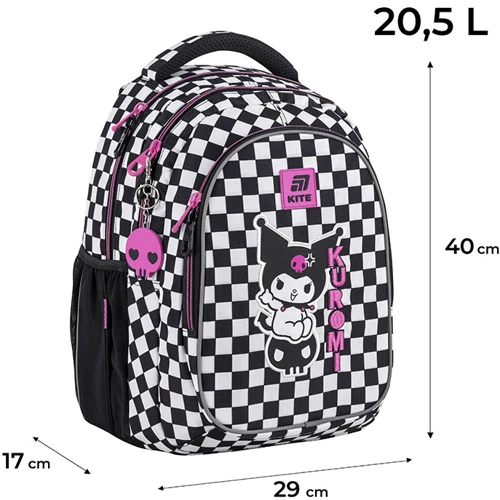 Рюкзак Kite HK25-8001M Education Teens 8001M Kuromi: Возрастная группа от 9 до 12 лет