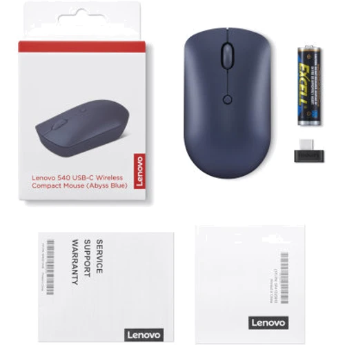 Мышь Lenovo 540 USB-C Compact Wireless Abyss Blue (GY51D20871): Количество кнопок 4