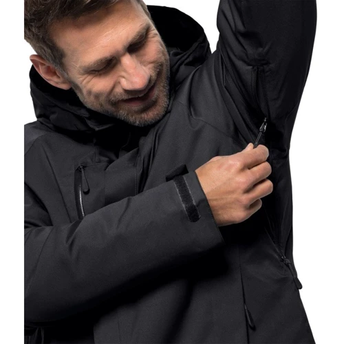 Куртка Jack Wolfskin Troposphere Jacket 1111711-6000 54 чорна зимова з капюшоном: Підкладка На подкладке