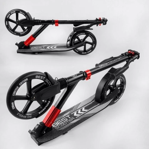 Самокат алюмінієвий Best Scooter сірий (11391): Конструкція рами складная