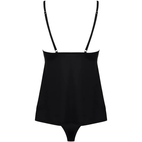 Комплект: топ с трусиками Obsessive Bella Rou black XS/S