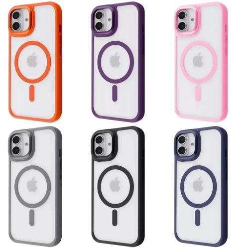 Чехол для iPhone Proove Clear Essence Case with Magnetic Ring Orange for iPhone 17