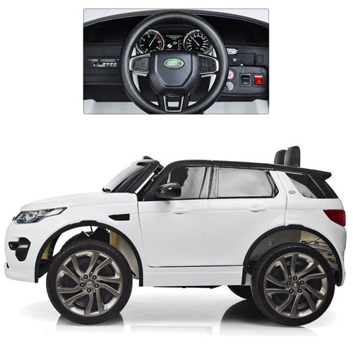 Детский электромобиль Bambi Racer Land Rover, белый (M 3908EBLR-1): Рекомендуемый возраст от 3 лет до 8 лет