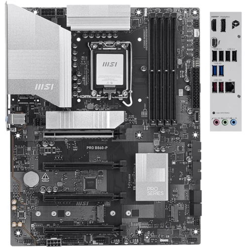MSI PRO B860-P: Оперативная память 4xDDR5 8600+ МГц, до 256 ГБ