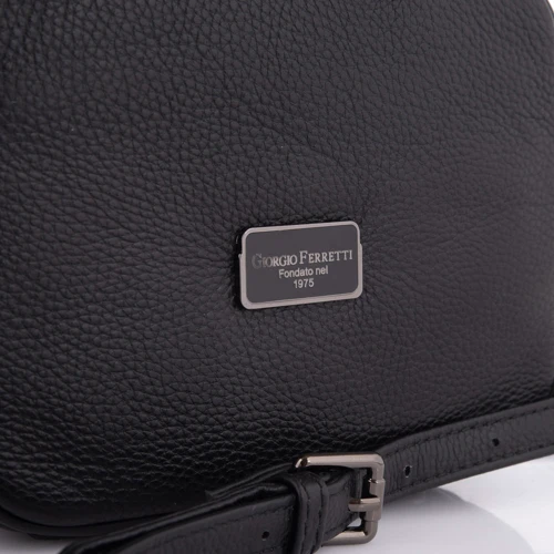 Женская сумка кросс боди Giorgio Ferretti черная (SHIGF201748-black): Фактура Матовая, Зернистая