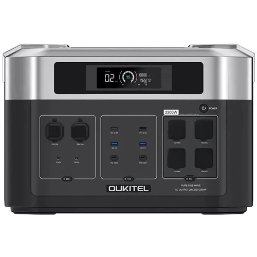 Зарядная станция Oukitel BP2000 2048Wh 2200W: Емкость аккумулятора, Вт/ч 2048