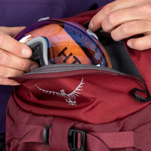 Рюкзак туристичний Osprey Kresta 20 Rosewood Red - WS / WM - червоний фото 2