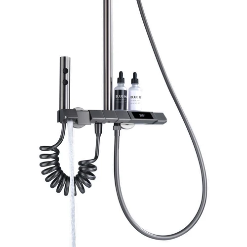 Душевая система Lefton Thermostatic Shower System with Temperature Display and 4 Water Outlet Modes-SST2202 Grey фото 9